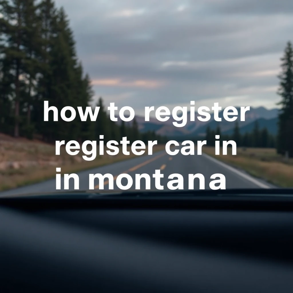 how to register car in montana from out of state - Montana Registration Services